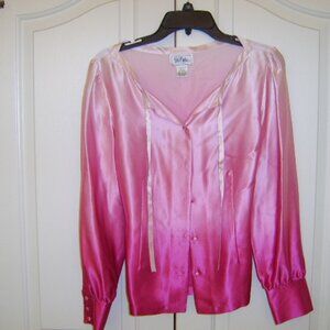 Brand New Bob Mackey SATIN Shirt - Size 12 with Sash